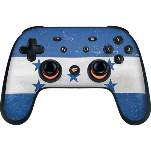 Honduras Flag Distressed Google Stadia Controller Skin